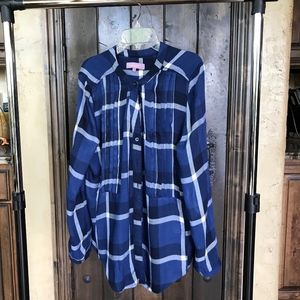 Blue Flannel Harper Button Down Medium